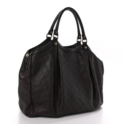 Gucci Guccissima Signature Large Sukey Tote Chocolate 3 of 14