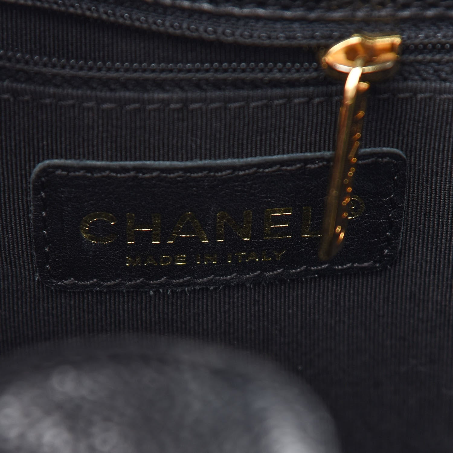 Chanel Caviar Quilted Petit Shopping Tote PST Black 6 of 9
