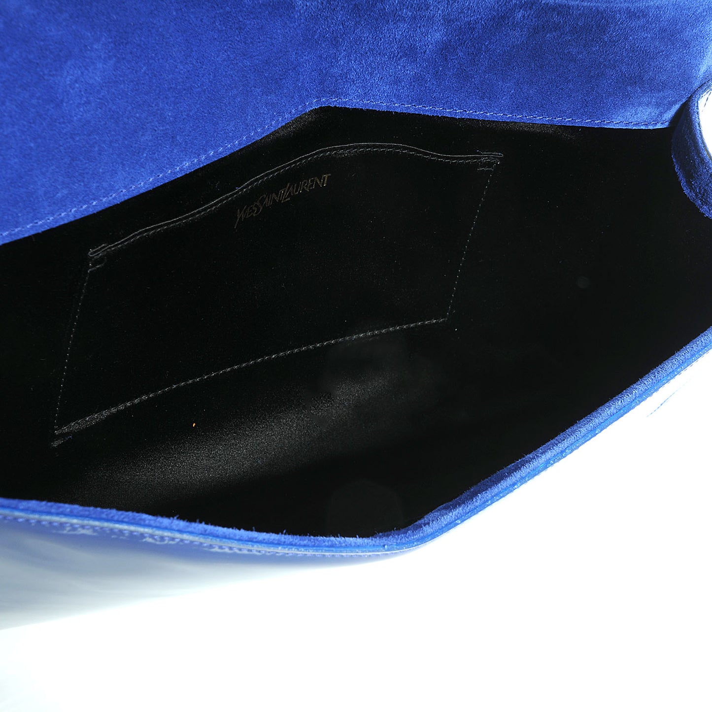 Patent Belle de Jour Clutch Blue