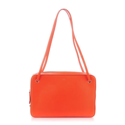 Celine Nappa Side Lock Dragonne Shoulder Bag Bright Orange 1 of 9