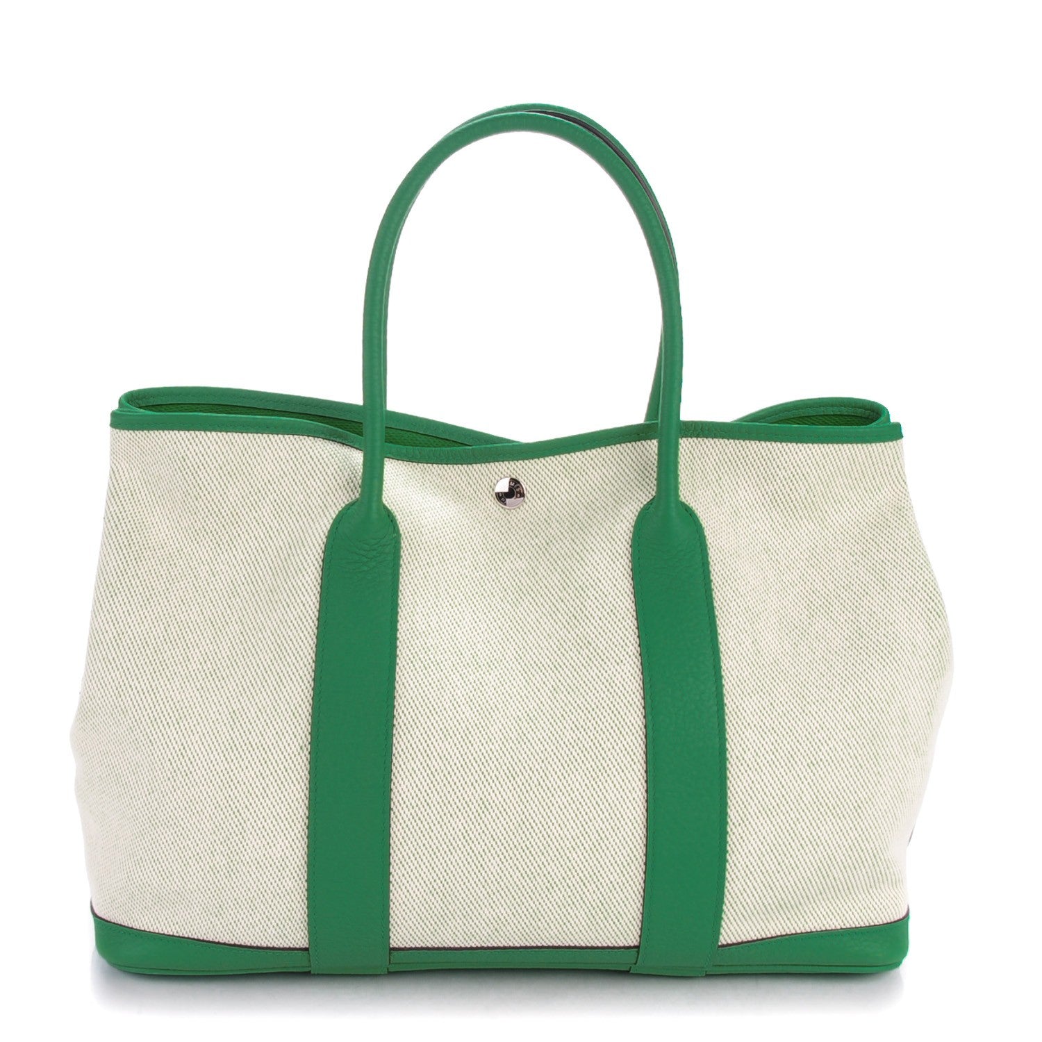 Hermes Twill H Vache Country Garden Party Tote 36 MM Ecru Bambou 1 of 6