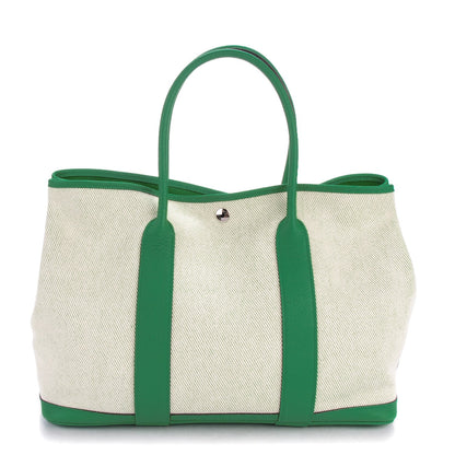Hermes Twill H Vache Country Garden Party Tote 36 MM Ecru Bambou 1 of 6