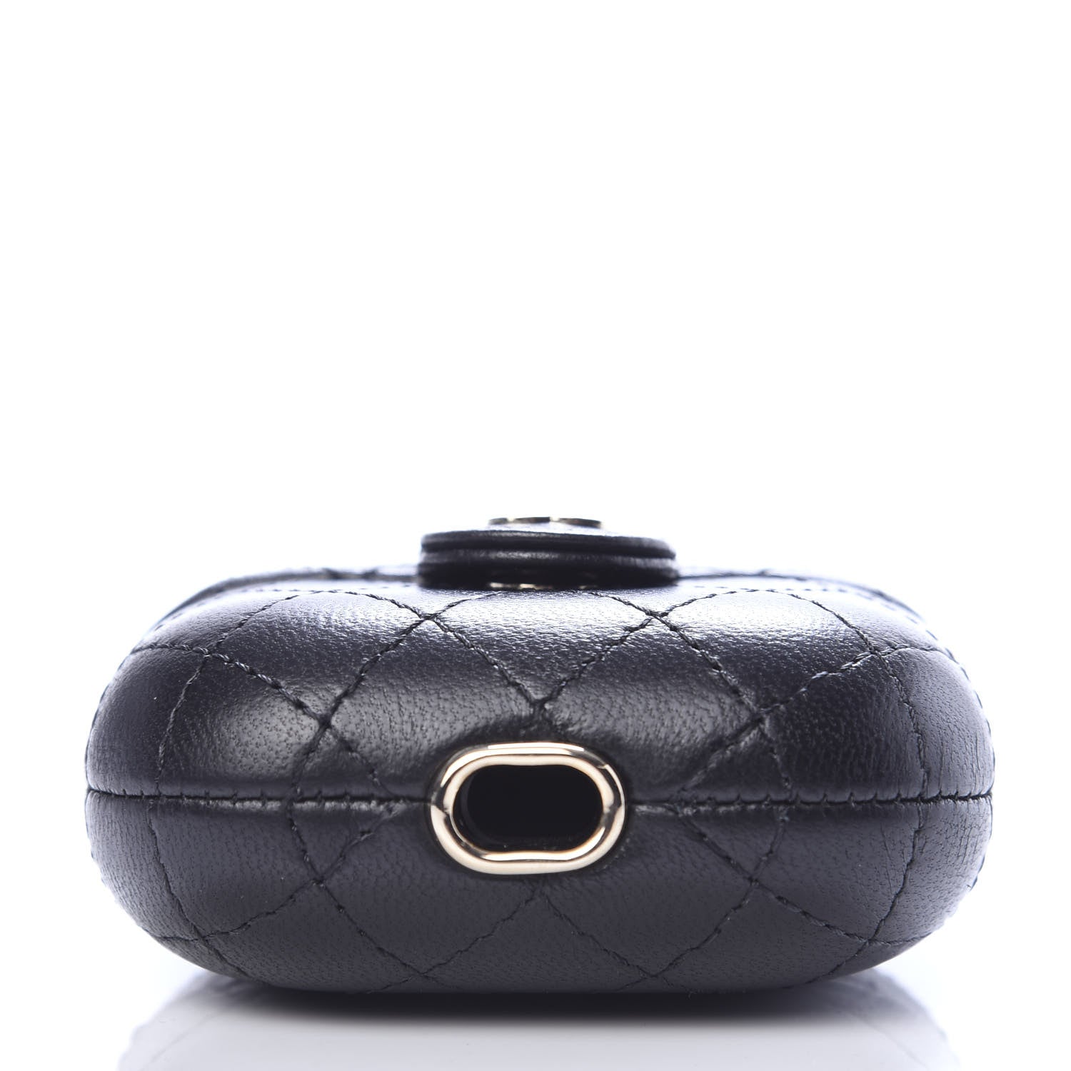 Chanel Lambskin Quilted Airpods Pro Case With Chain Black 4 of 5
