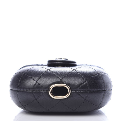 Chanel Lambskin Quilted Airpods Pro Case With Chain Black 4 of 5