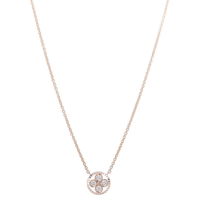 Louis Vuitton 18K Pink Gold Diamond Blossom BB Pendant Necklace 1 of 6