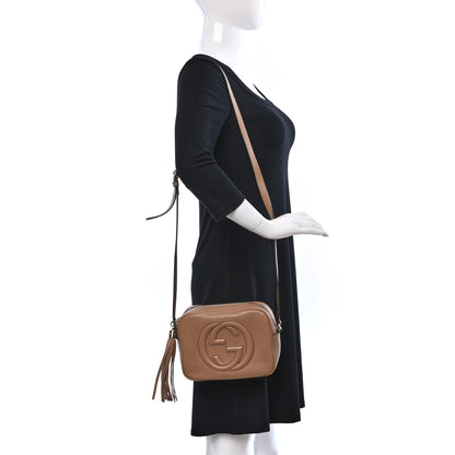 Gucci Pebbled Calfskin Small Soho Disco Bag Camelia 2 of 9