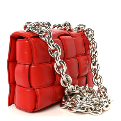 Bottega Veneta Lambskin Maxi Intreccio Padded Chain Cassette Crossbody Bag Nail Polish 3 of 11