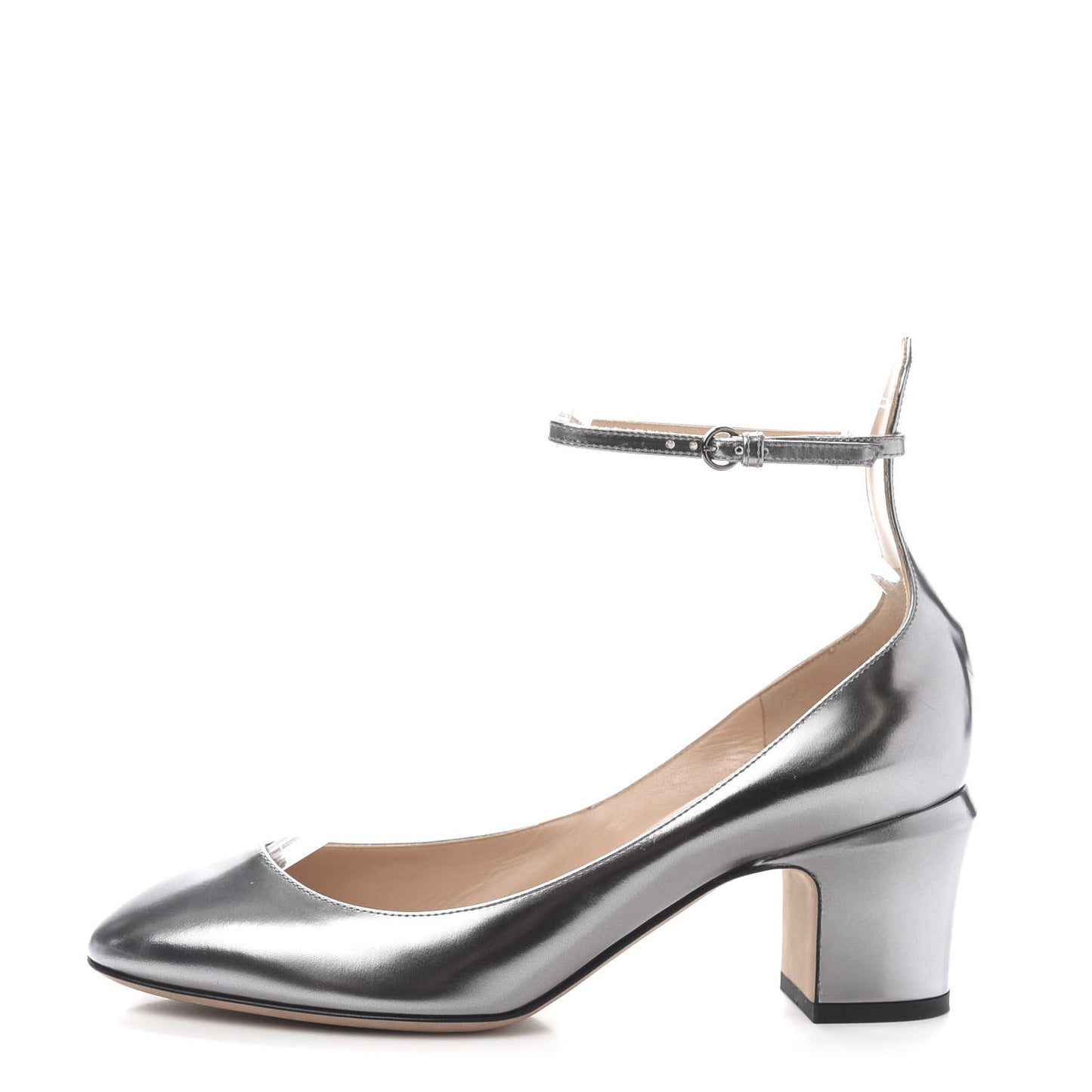 Patent Tan-Go Mary Jane 60mm Pumps 38 Silver