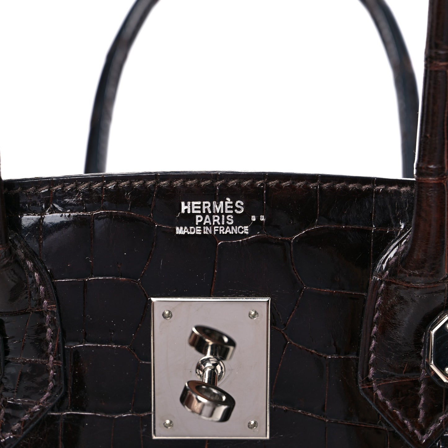 Shiny Niloticus Crocodile Birkin 30 Havane