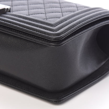 Chanel Caviar Quilted Medium Boy Flap Black 9 of 11