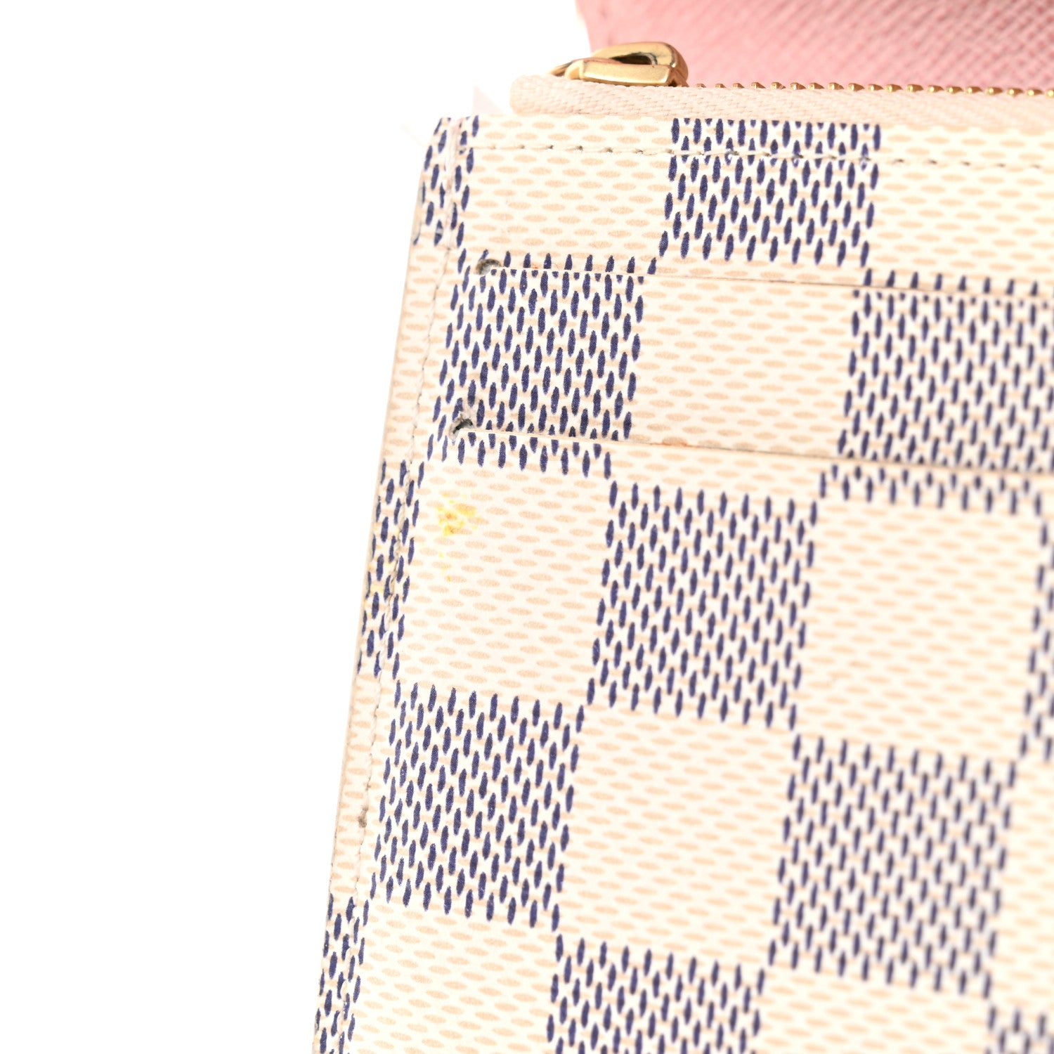 Louis Vuitton Damier Azur Emilie Wallet Rose Ballerine 8 of 10