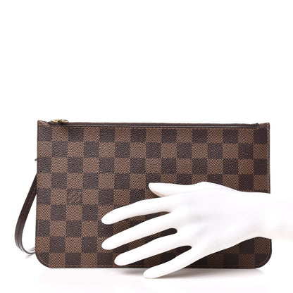 Louis Vuitton Damier Ebene Neverfull MM GM Pochette 2 of 8