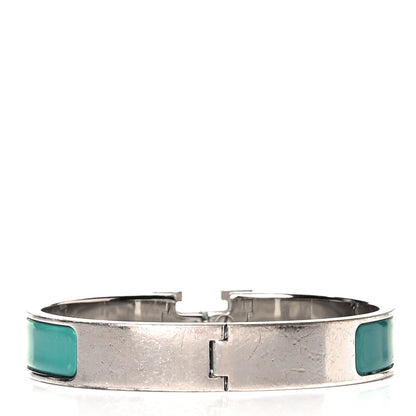 Hermes Enamel Narrow Clic Clac H Bracelet PM Emeraude 3 of 4