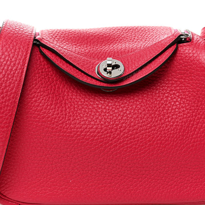 Hermes Taurillon Clemence Mini Lindy 20 Rose Mexico 8 of 10