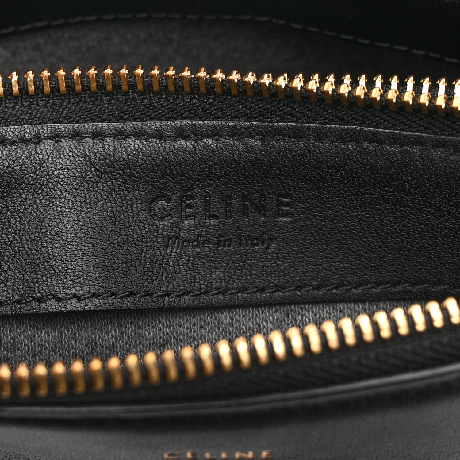 Celine Liege Calfskin Large Trio Crossbody Bag Black 8 of 12