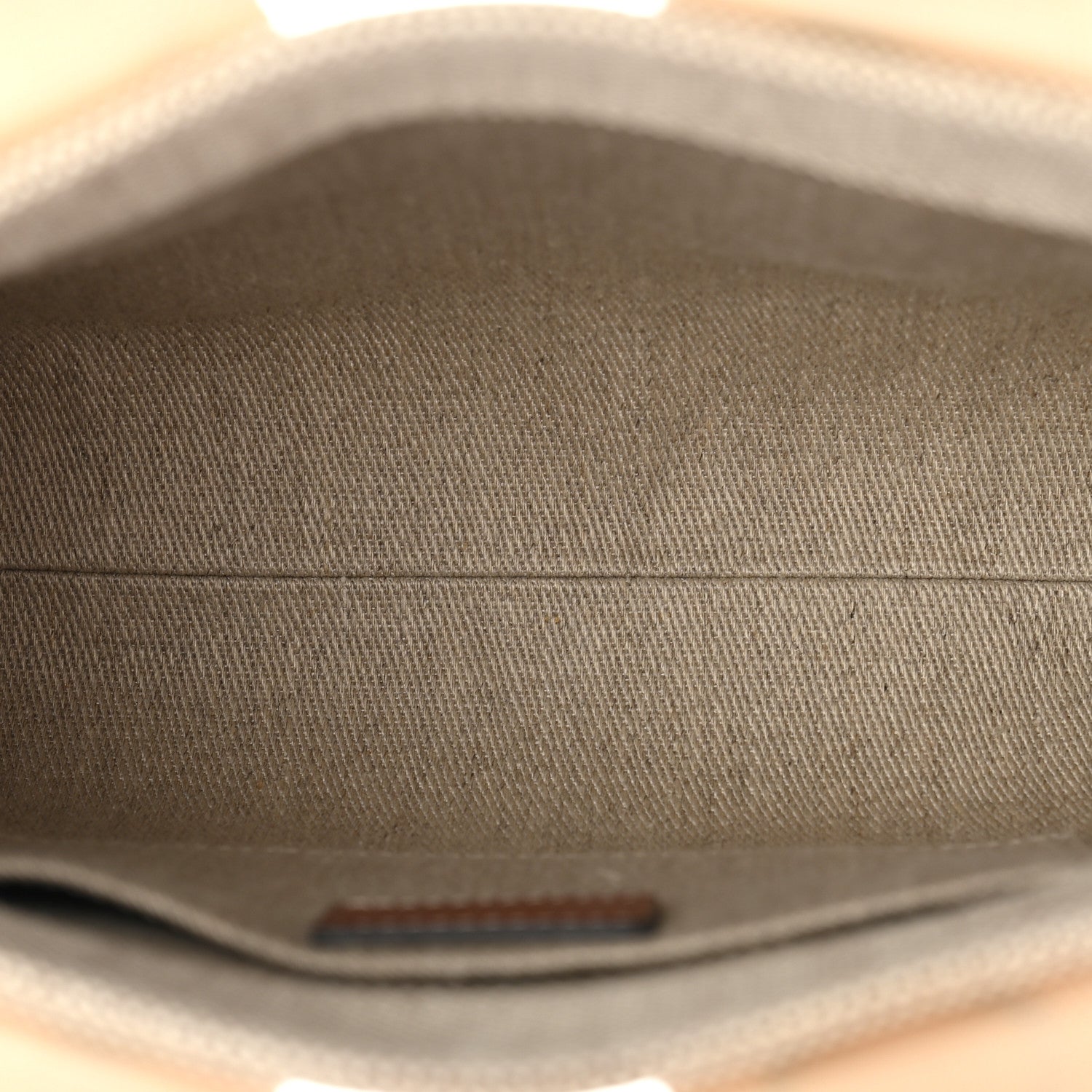 Chloe Cotton Calfskin Small Woody Ribbon Tote With Strap White Brown 5 of 10