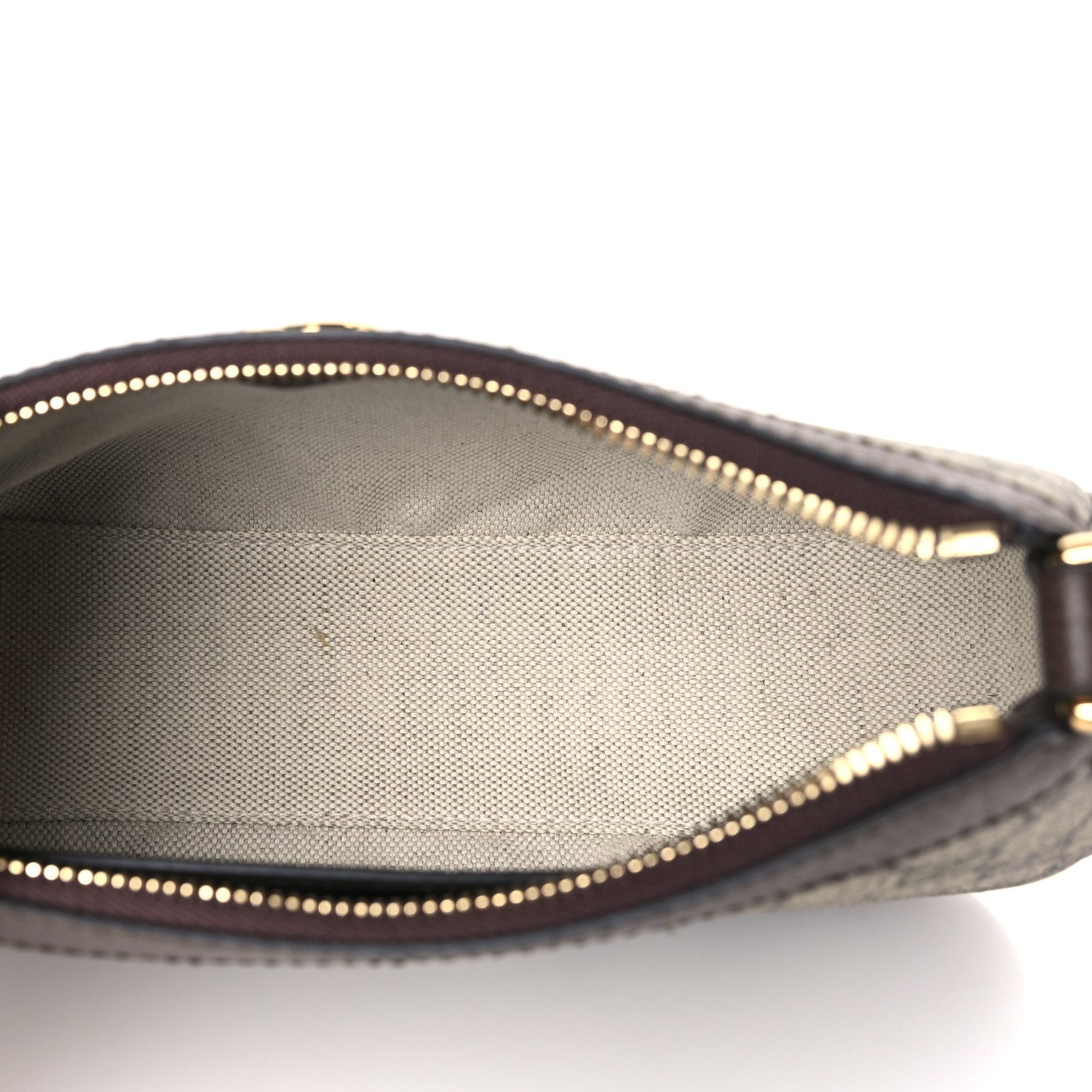 Gucci GG Supreme Monogram Textured Dollar Calfskin Web Small Ophidia GG Handbag Beige Ebony New Acero 6 of 11