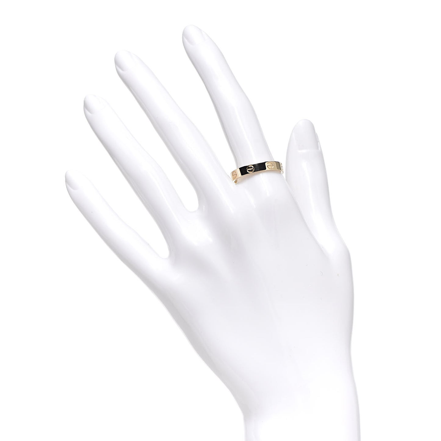 18K Yellow Gold 3.5mm LOVE Wedding Band Ring 58 8.5