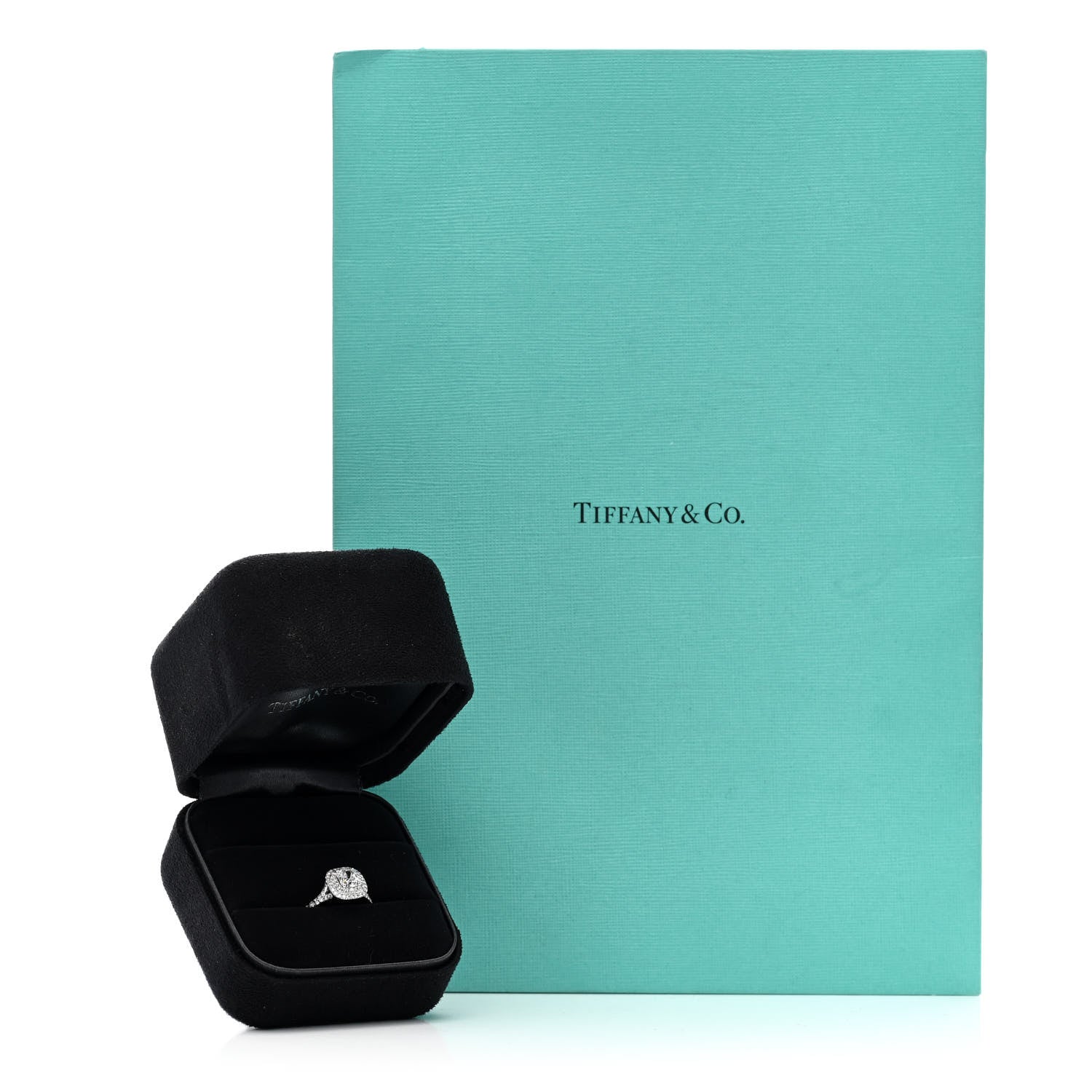 Tiffany Platinum Diamond .71ct Soleste Cushion Cut Double Halo Engagement Ring 48 4.5 7 of 7