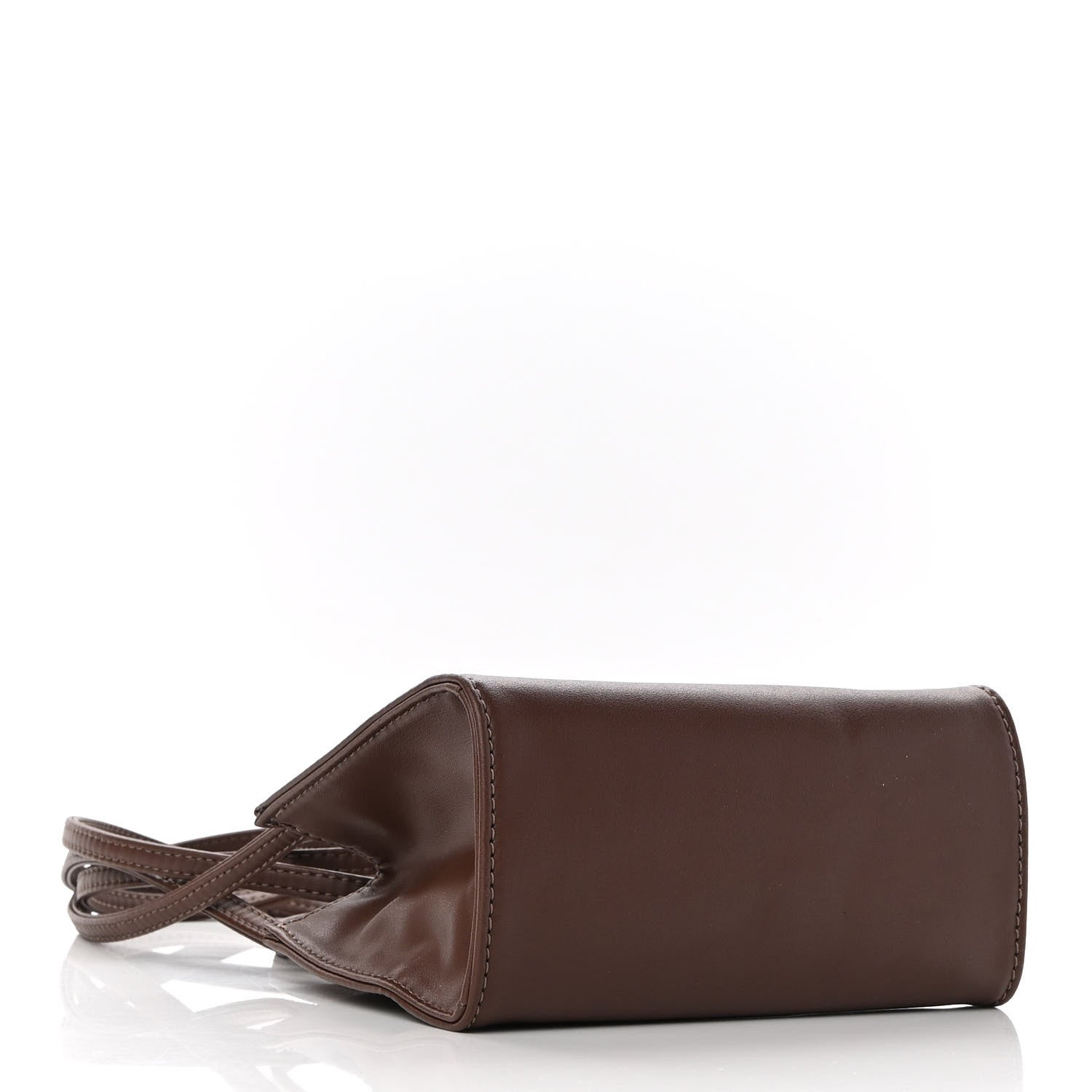Telfar Vegan Leather Small Shopping Bag Chocolate 4 of 8
