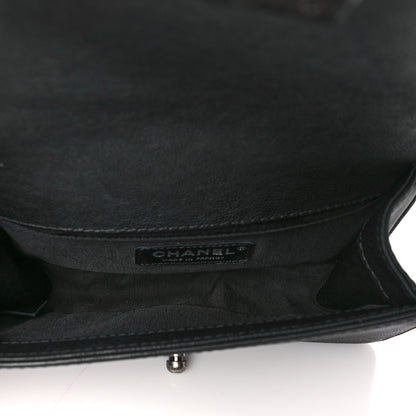 Chanel Calfskin Quilted Small Boy Top Handle Flap Black 5 of 11