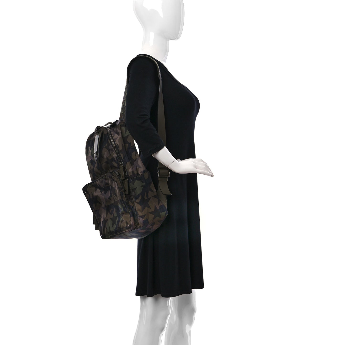 Nappa Canvas Camustars Backpack Army Green
