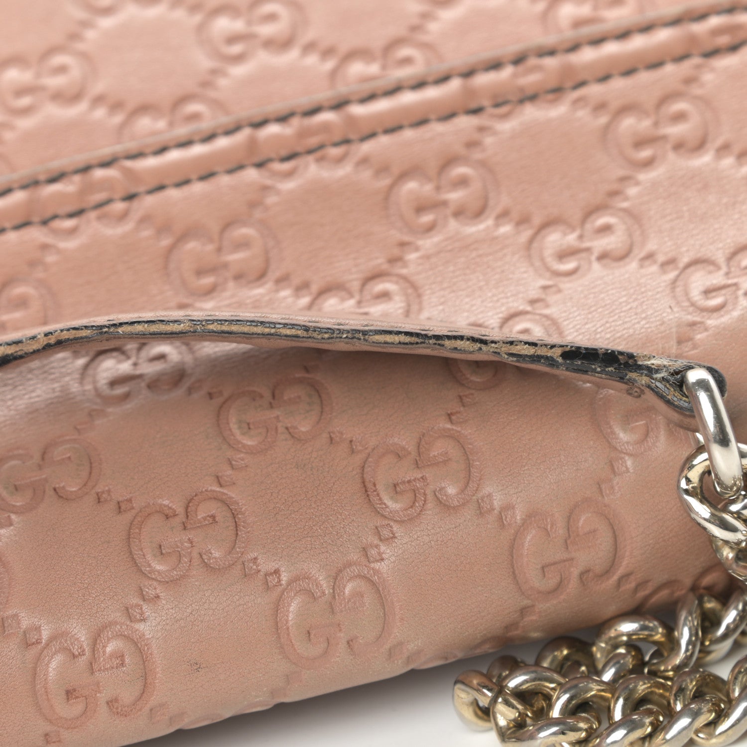 Gucci Guccissima Medium Emily Chain Shoulder Bag Camelia 25 of 26