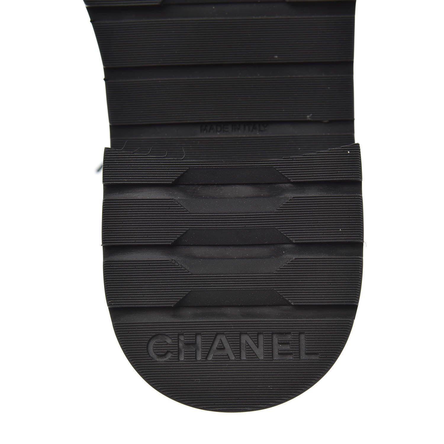 Chanel Lambskin Calfskin Quilted Lace Up Combat Boots 35.5 Navy Black 6 of 7