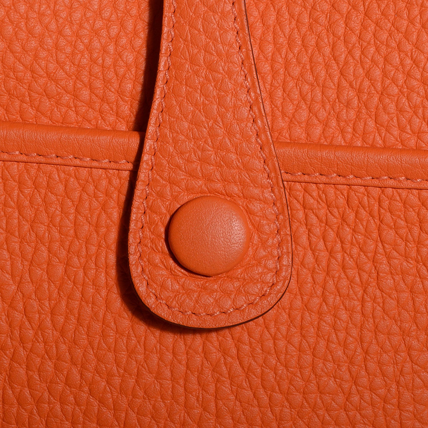 Hermes Taurillon Clemence Evelyne PM III Orange 3 of 14