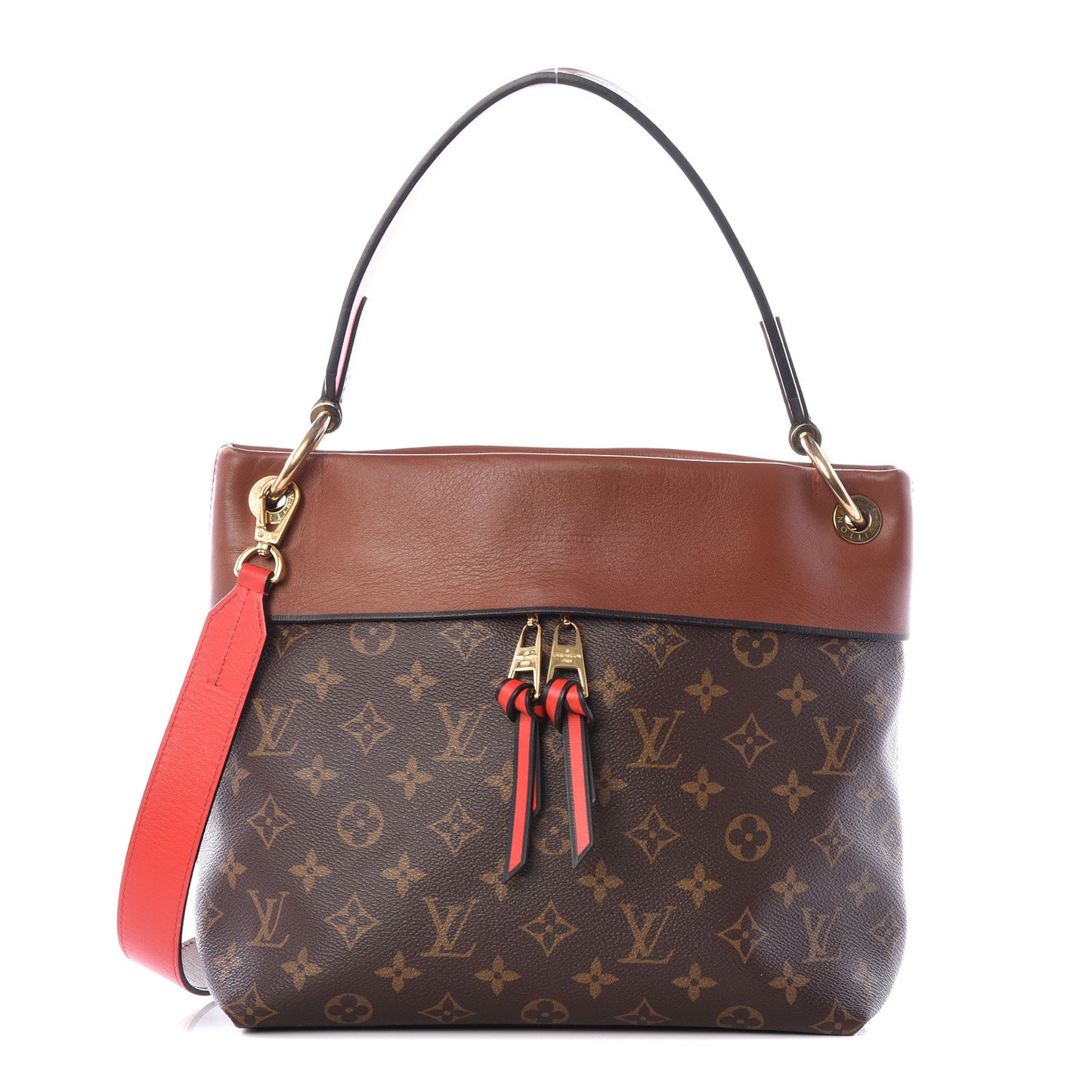 Monogram Tuileries Besace Caramel Rouge