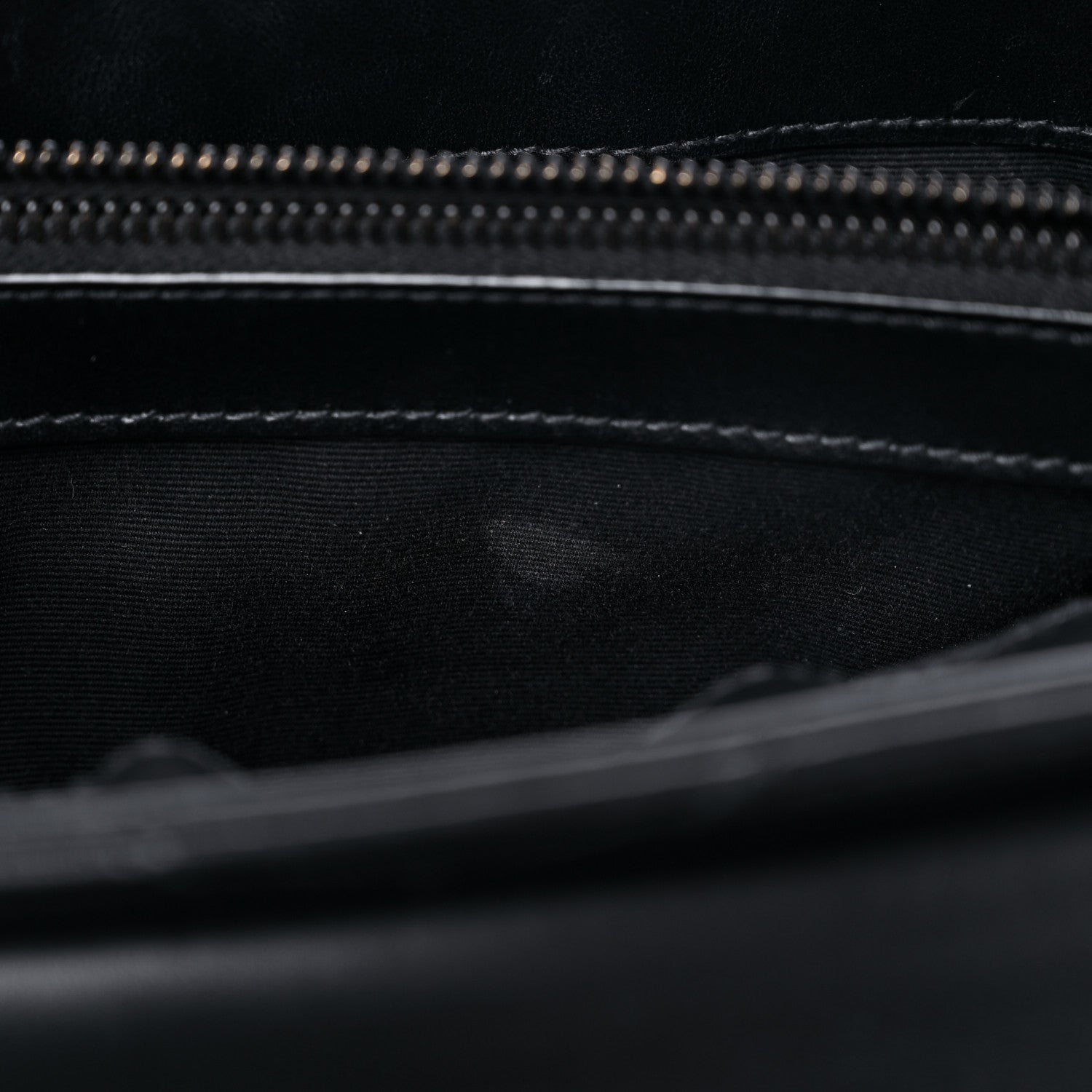 Saint Laurent Calfskin Y Quilted Monogram MonochromeMedium Loulou Chain Satchel Black 14 of 18