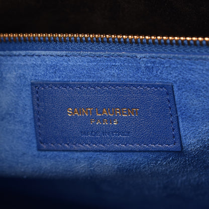 Saint Laurent Calfskin Small Sac De Jour Blue Majorelle 9 of 19