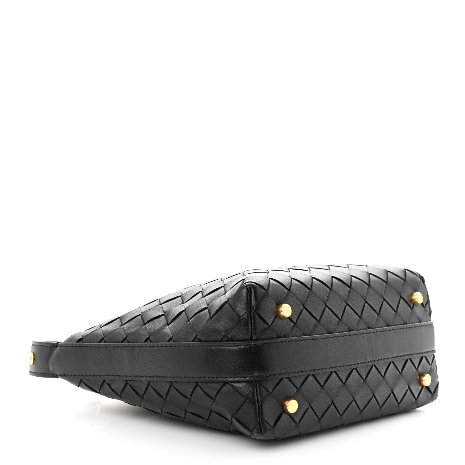 Bottega Veneta Calfskin Nappa Intrecciato Mini Wallace Black 4 of 10