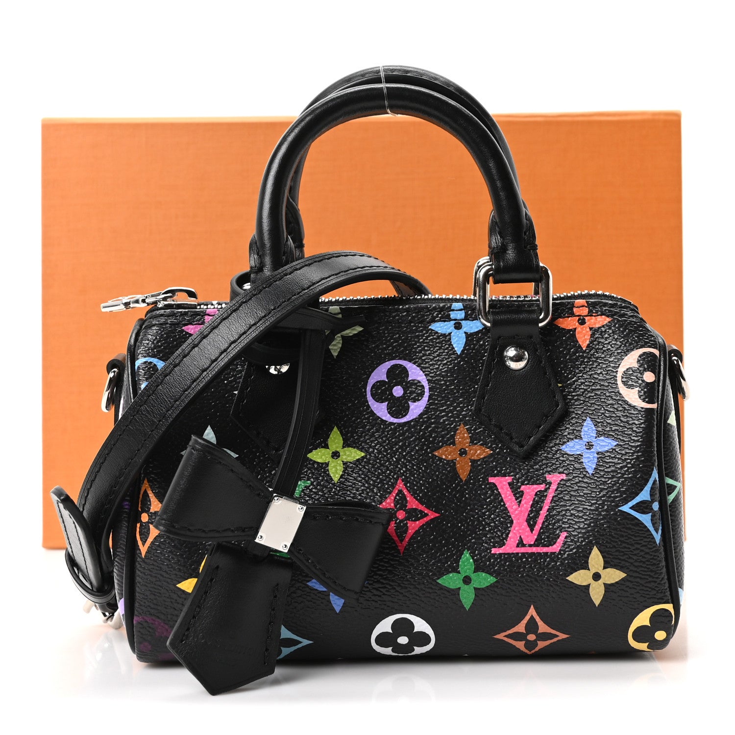 ルイヴィトン Louis Vuitton LV x TM Monogram Multicolor Nano Speedy Black