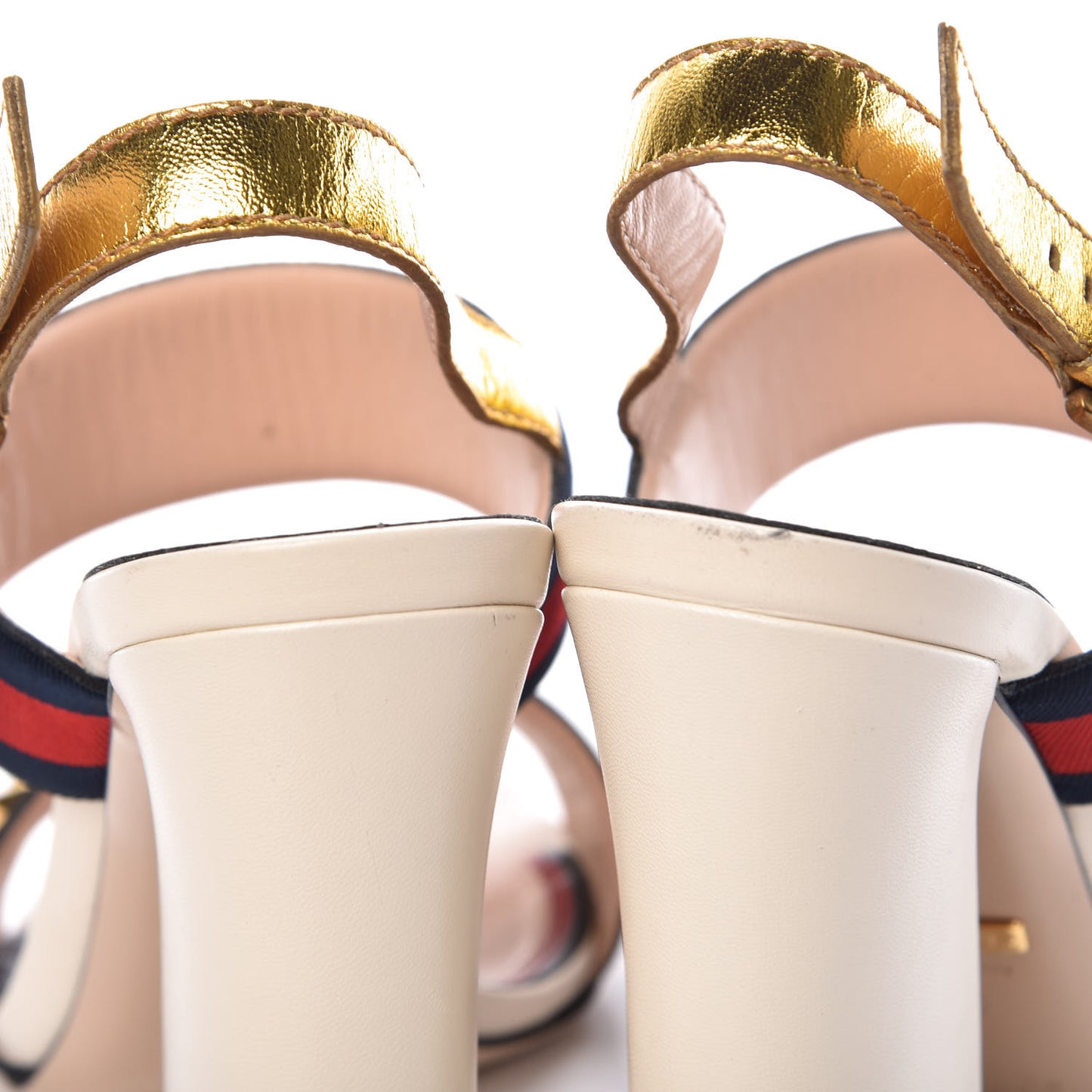 Grosgrain Web Aline High Heel Sandals 38 Oro