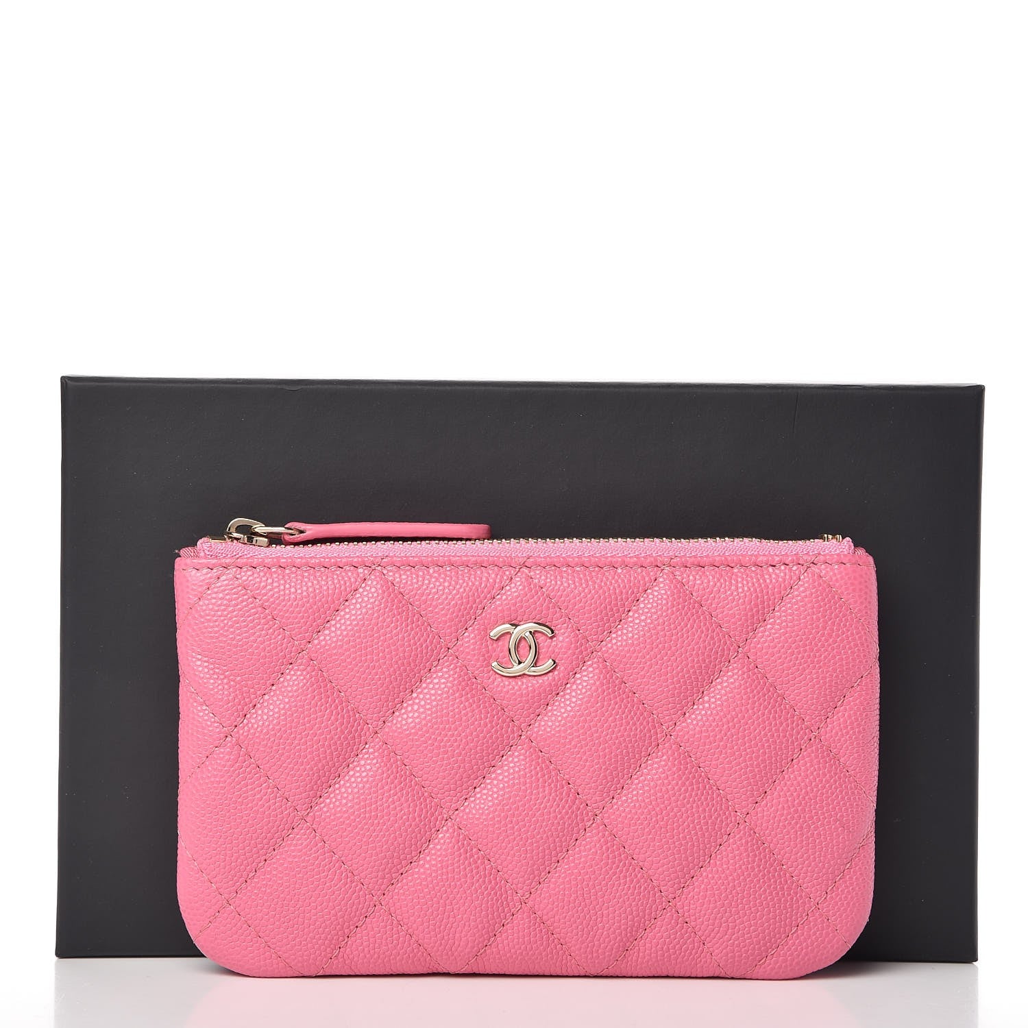 Chanel Caviar Quilted Small Cosmetic Case Pink 8 of 8