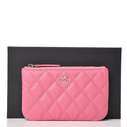 Chanel Caviar Quilted Small Cosmetic Case Pink 8 of 8