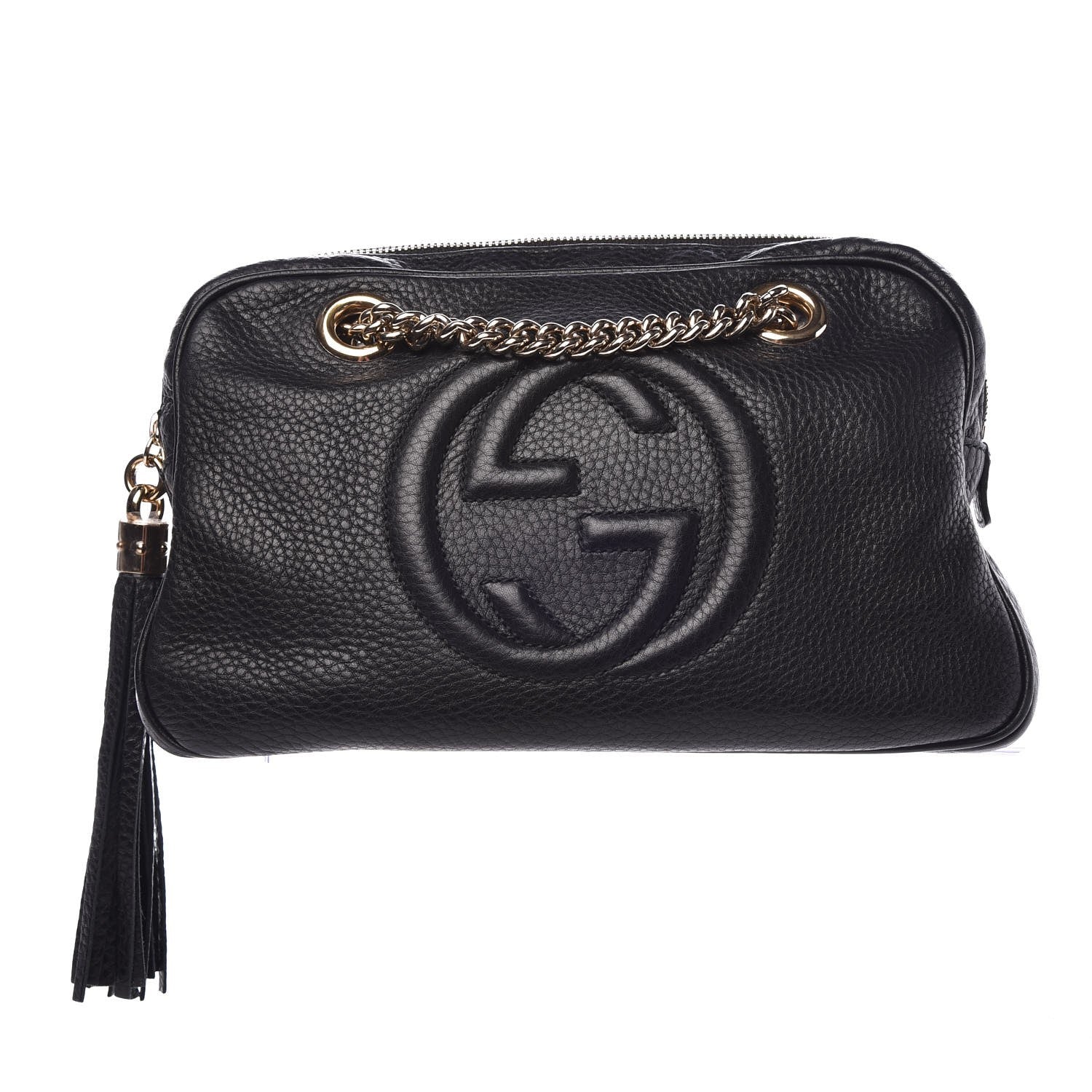 Gucci Pebbled Calfskin Small Soho Bowler Black 1 of 10