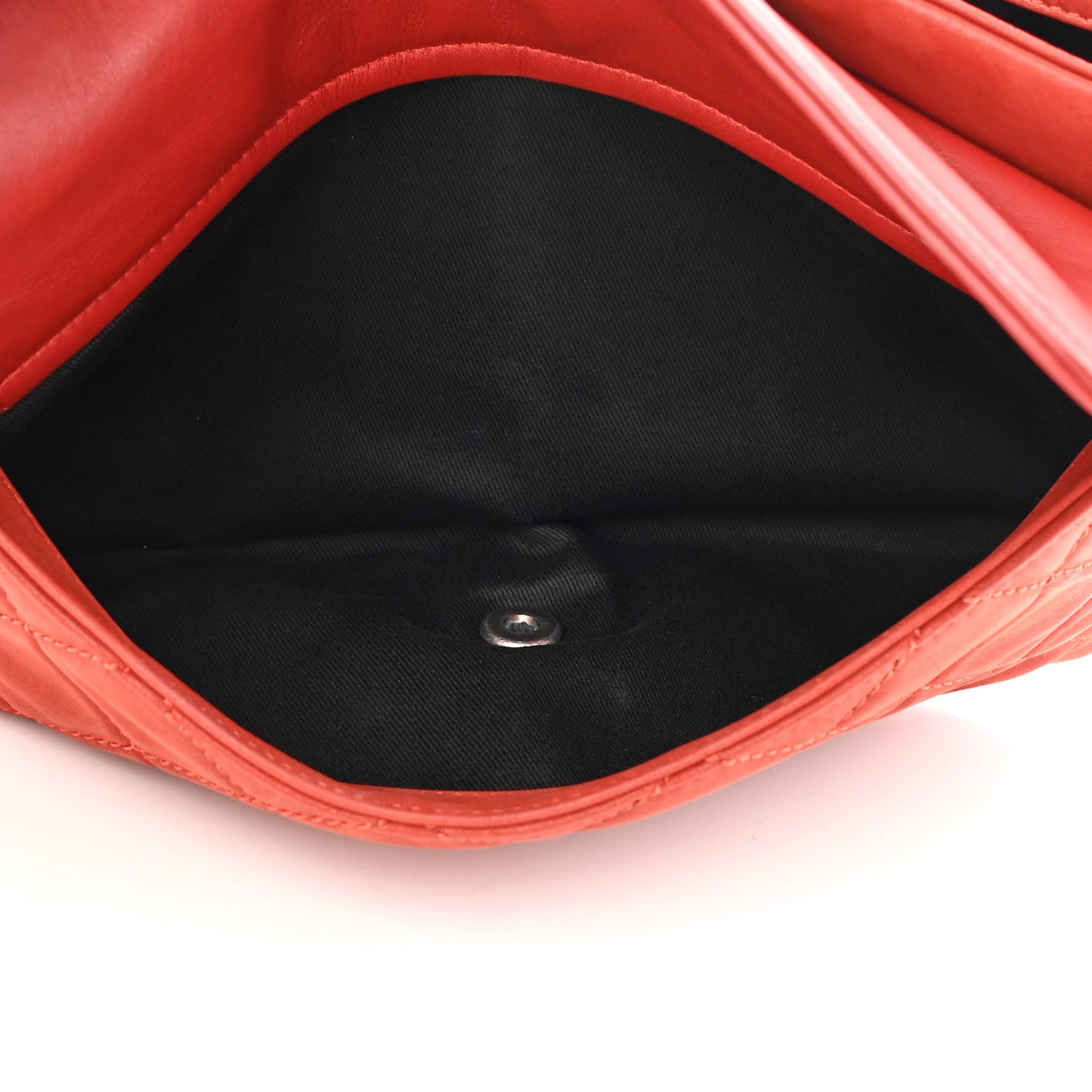 Iridescent Calfskin Jumbo In the Mix Double Flap Red