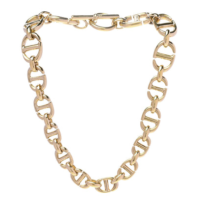 Christian Dior Metal CD Choker Necklace Gold 3 of 5