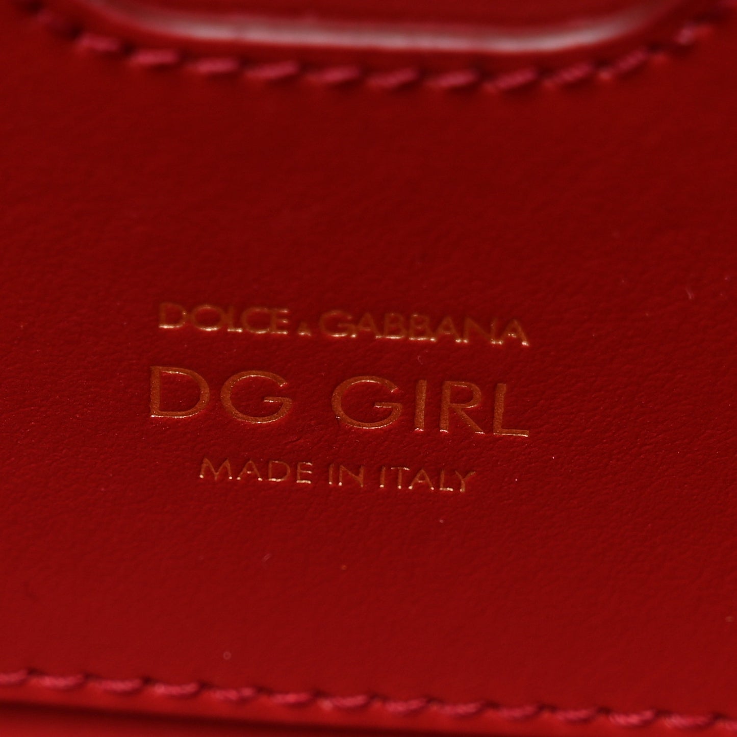 Nappa Mini DG Girls Shoulder Bag Red
