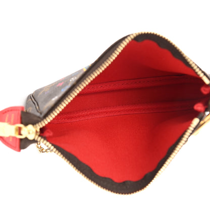 Louis Vuitton Monogram 2020 Christmas Animation Bumper Cars Mini Pochette Accessories Coquelicot 5 of 7