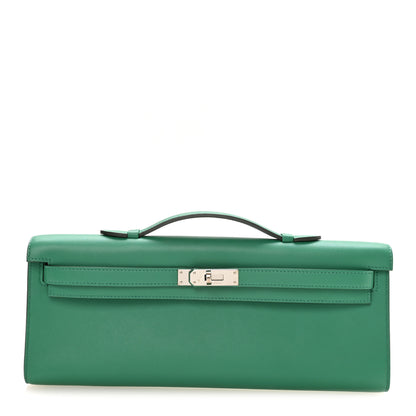 Hermes Swift Kelly Cut Clutch Pochette Vert Menthe 1 of 8