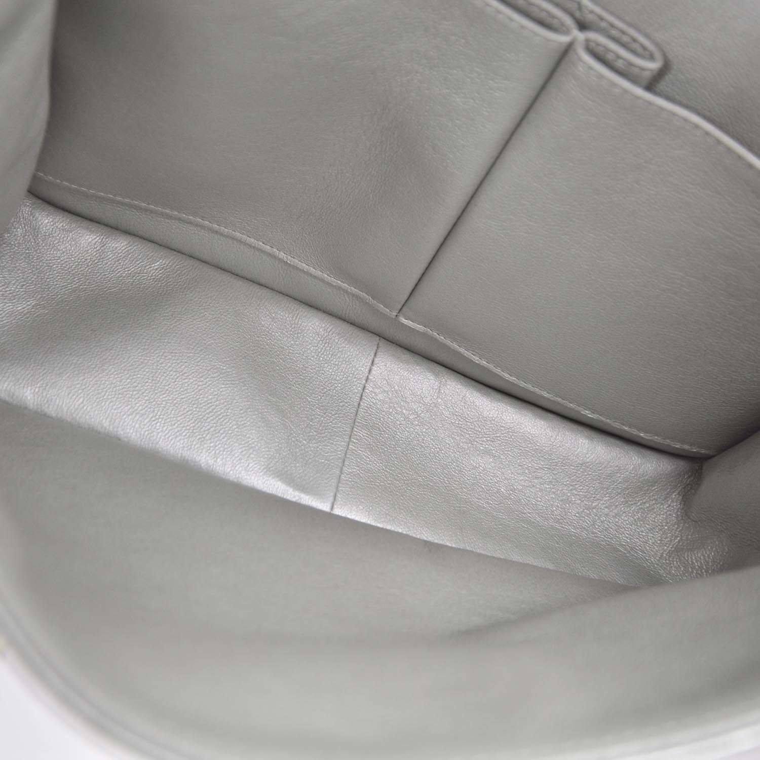 Chanel Lambskin Quilted Jumbo Flap Metallic Teal 6 of 9