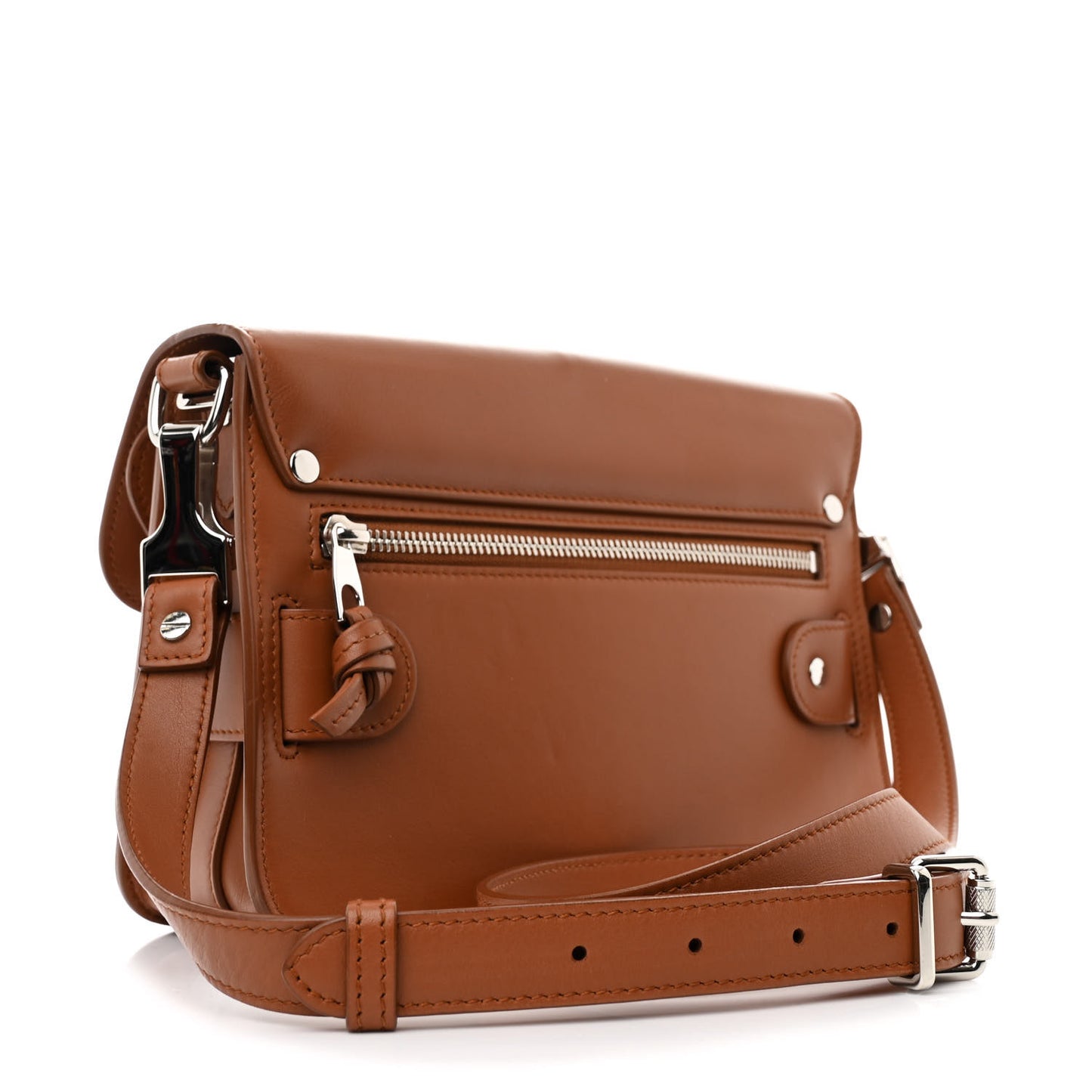 Smooth Calfskin Mini PS11 Classic Shoulder Bag Saddle