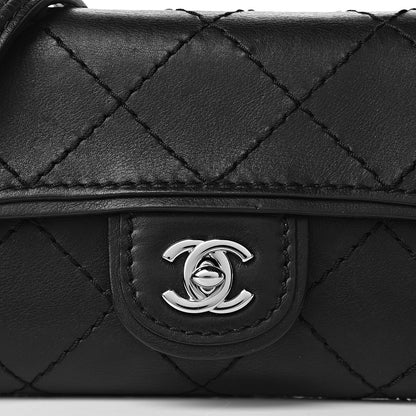 Chanel Calfskin Stitched Clutch Flap Black 11 of 11