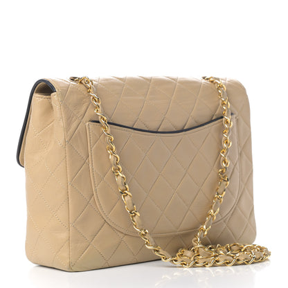Chanel Lambskin Quilted Maxi Single Flap Beige 2 of 7