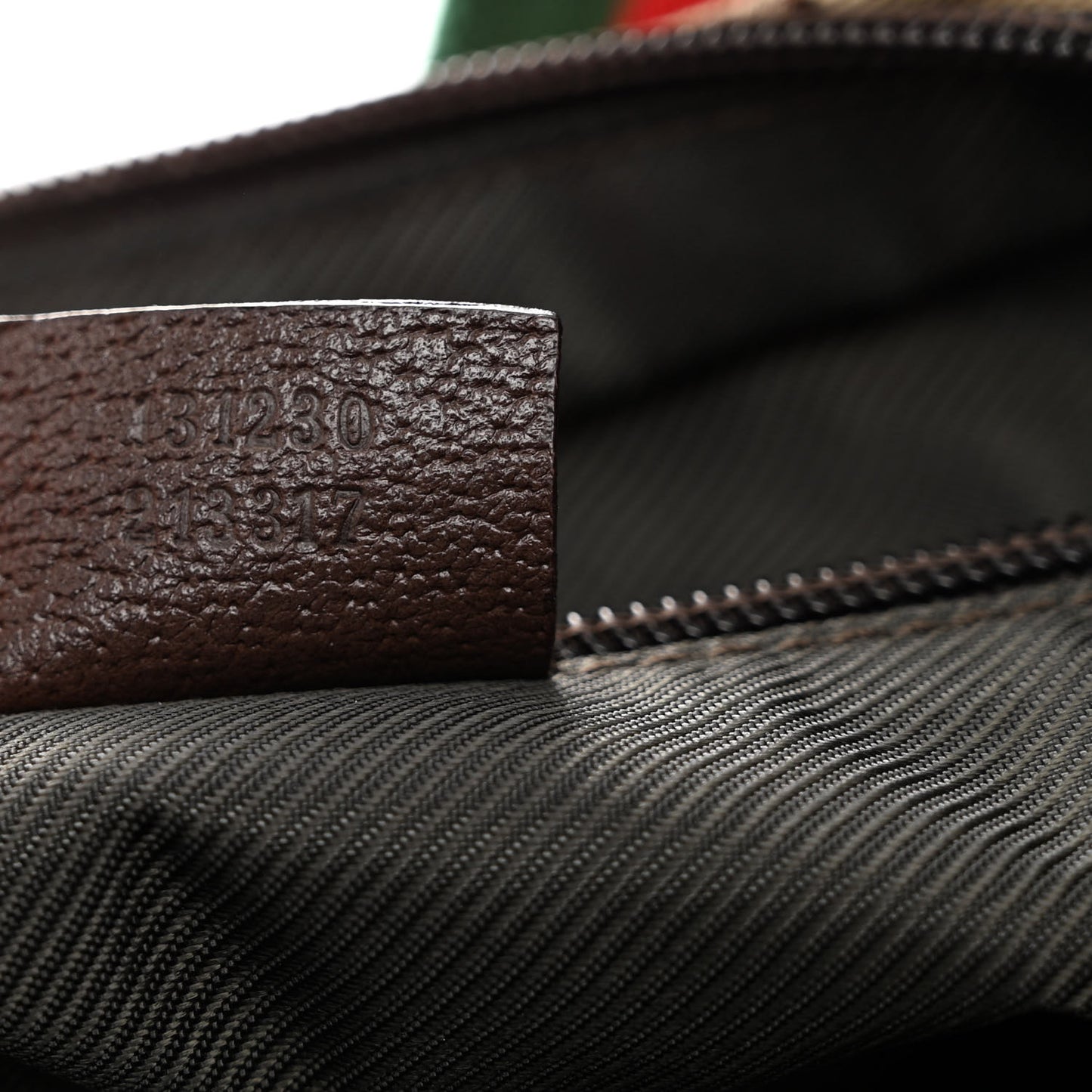 GG Monogram Medium Web Handle Bucket Tote Dark Brown