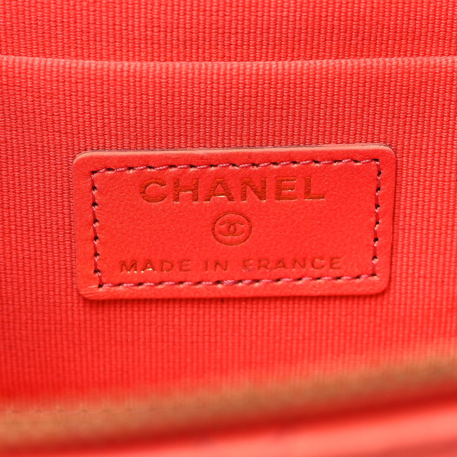 Chanel Lambskin Quilted Ombre Small Top Handle Vanity Case With Chain Coral 6 of 12