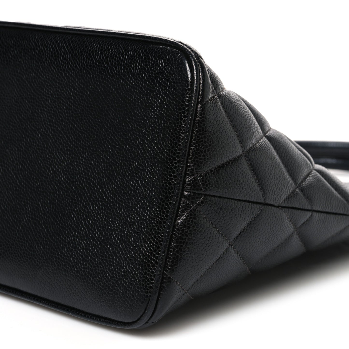 Caviar Quilted Medallion Tote Black